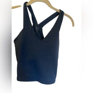 NWT Alo Yoga real bra tank NAVY Size S